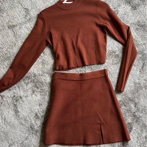 Two piece sweater skirt set NEVER WORN